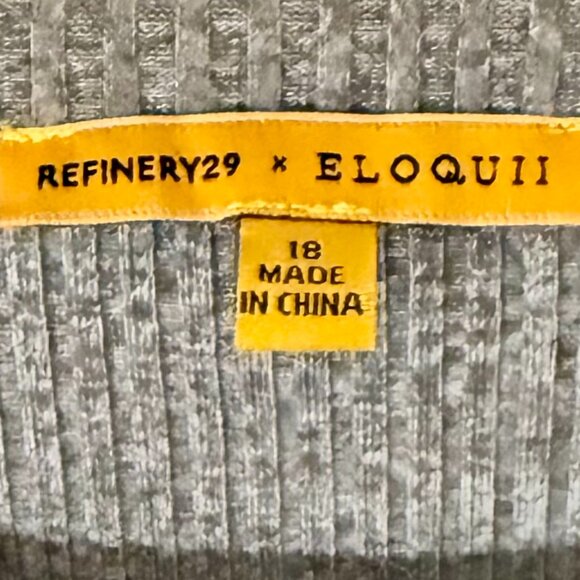 Grey Cropped Long Sleeve Top From Eloquii x Refinery 29 Collection - Picture 4 of 5